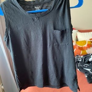 Black xs  nwot Madewell pocket tank top